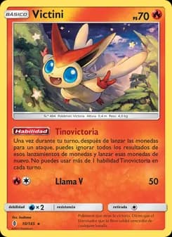 Victini card in Spanish