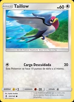 Taillow card in Spanish