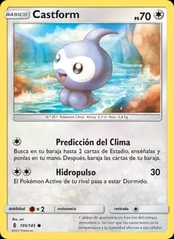 Castform card in Spanish