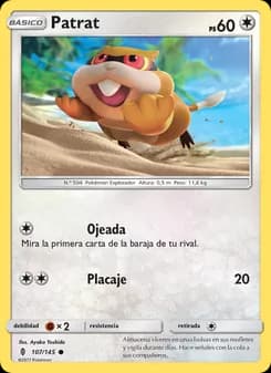 Patrat card in Spanish