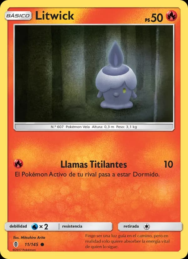 Litwick card in Spanish