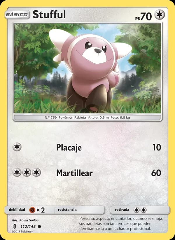 Stufful card in Spanish