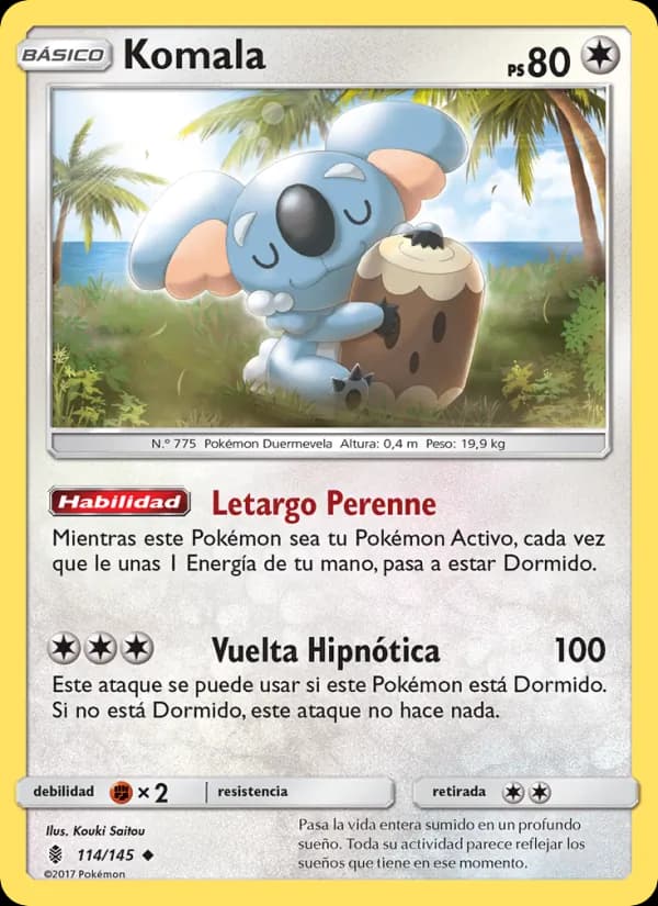Komala card in Spanish