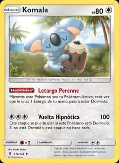 Komala card in Spanish