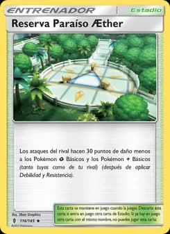 Reserva Paraíso Æther card in Spanish