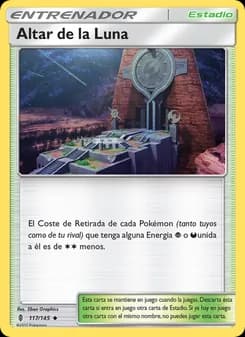Altar de la Luna card in Spanish