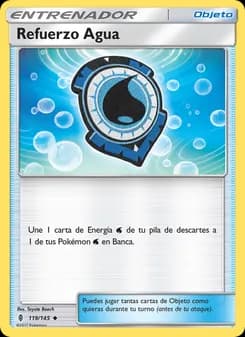 Refuerzo Agua card in Spanish