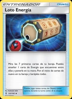 Loto Energía card in Spanish