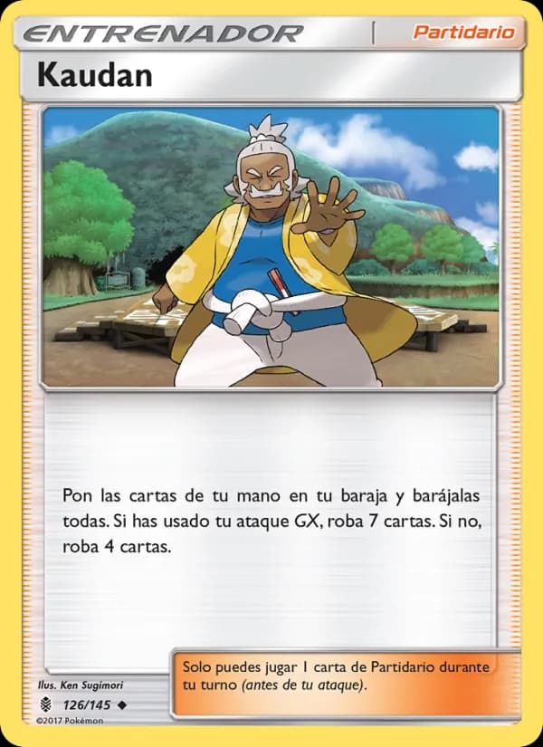 Kaudan card in Spanish