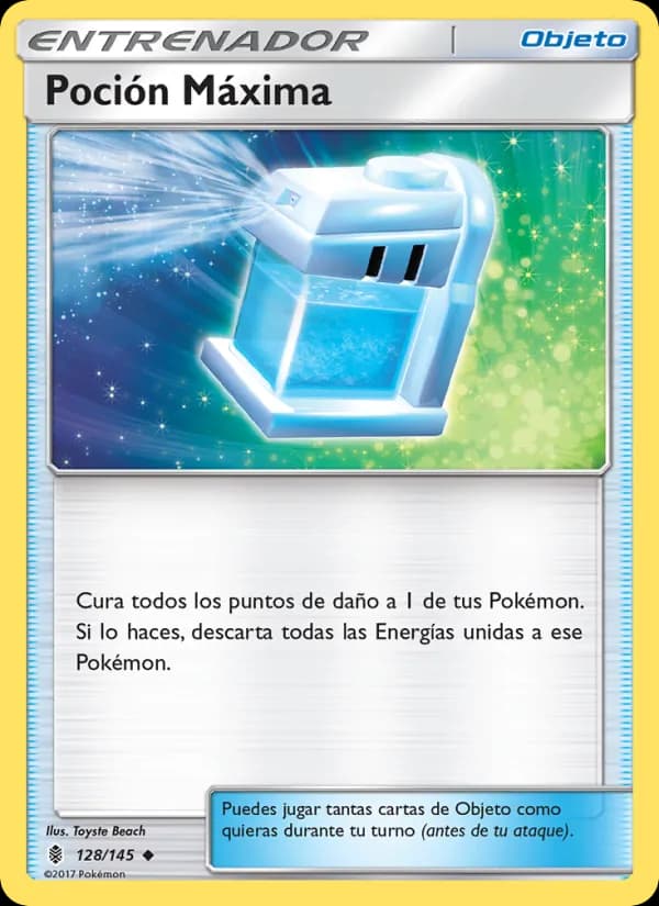 Poción Máxima card in Spanish