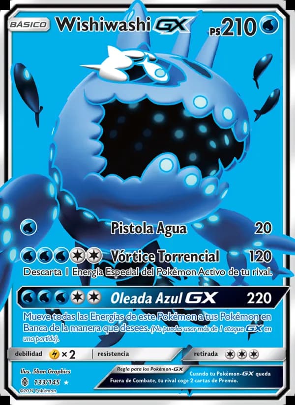 Wishiwashi GX card in Spanish