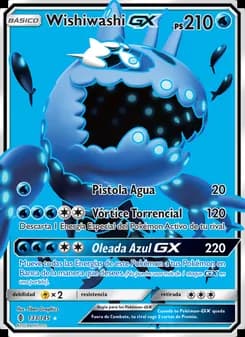 Wishiwashi GX card in Spanish
