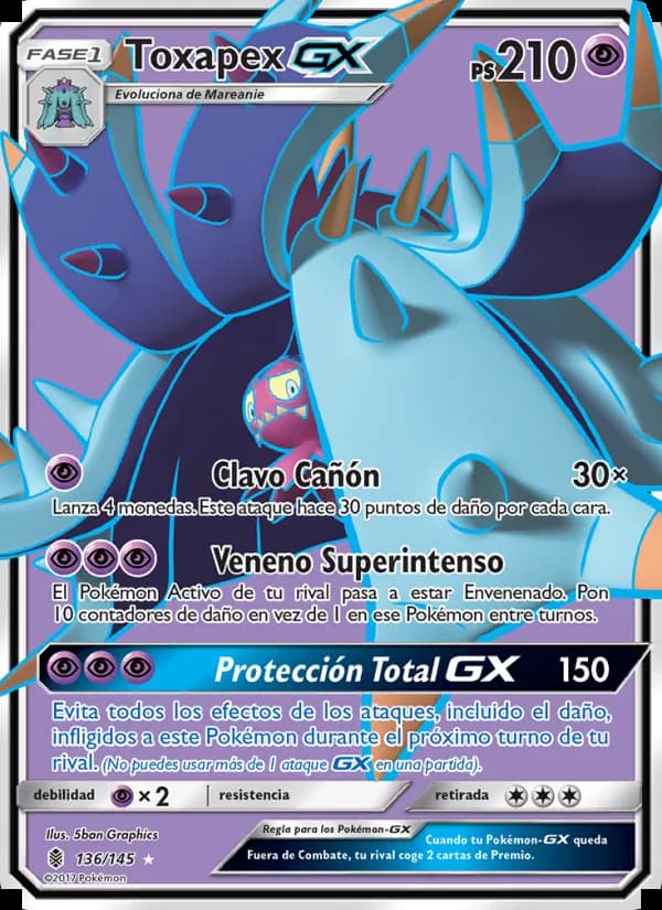 Toxapex GX card in Spanish
