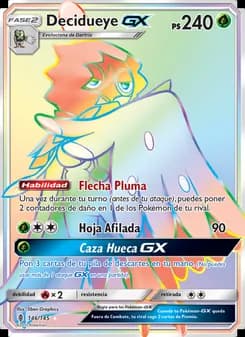 Decidueye GX card in Spanish