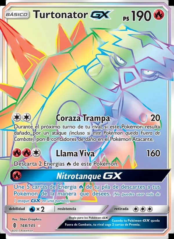 Turtonator GX card in Spanish