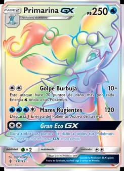 Primarina GX card in Spanish