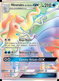Ninetales de Alola GX card in Spanish