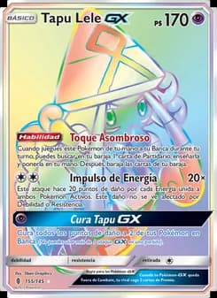 Tapu Lele GX card in Spanish