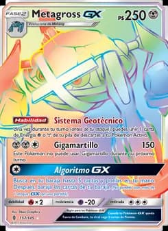 Metagross GX card in Spanish