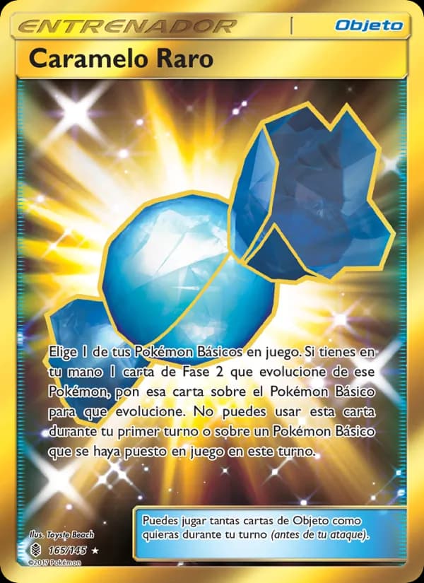 Caramelo Raro card in Spanish
