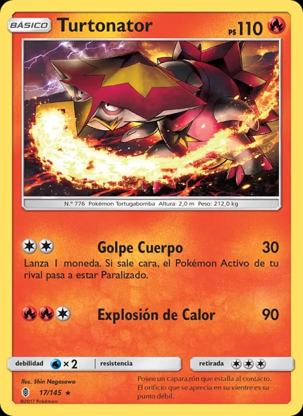 Turtonator card in Spanish