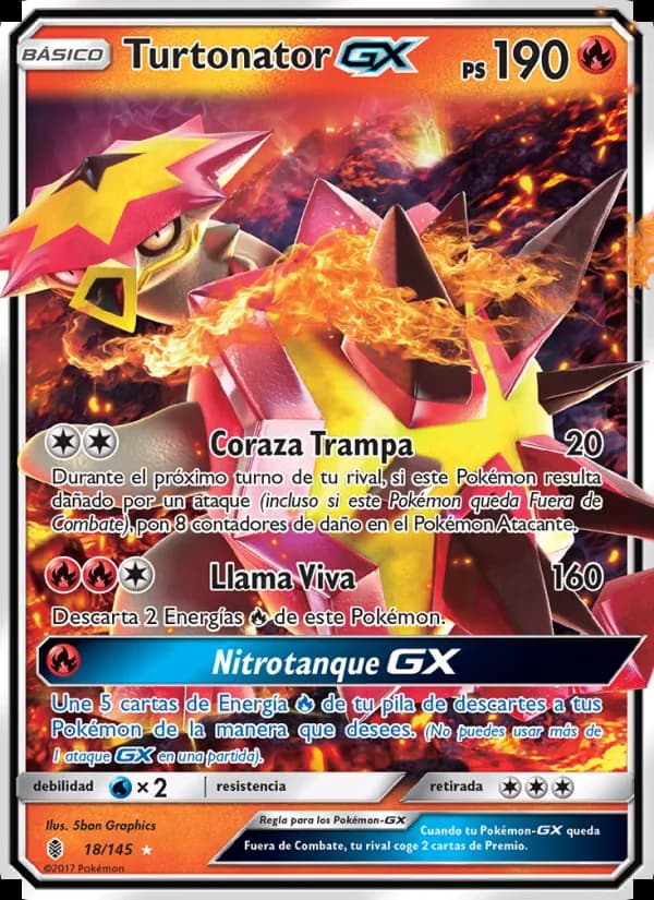 Turtonator GX card in Spanish