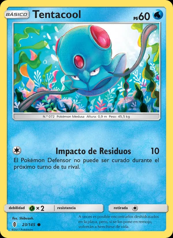 Tentacool card in Spanish