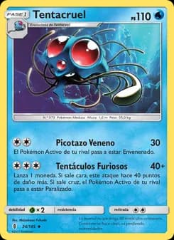 Tentacruel card in Spanish