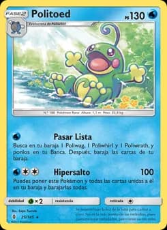Politoed card in Spanish
