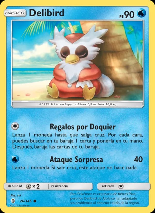 Delibird card in Spanish