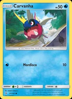 Carvanha card in Spanish