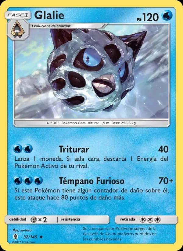 Glalie card in Spanish