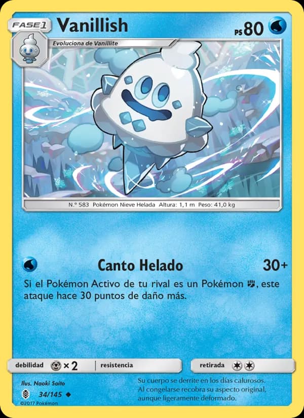 Vanillish card in Spanish