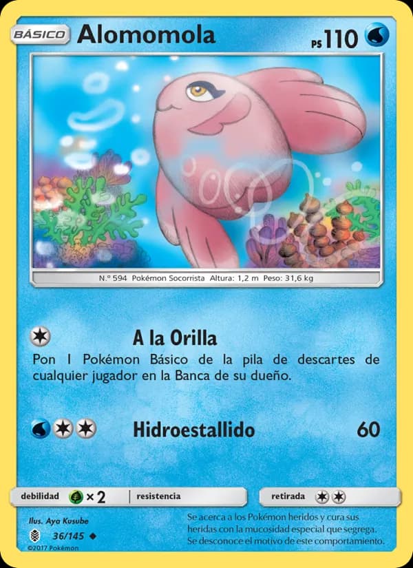 Alomomola card in Spanish