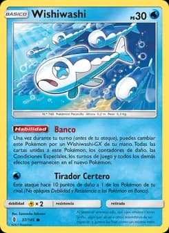 Wishiwashi card in Spanish
