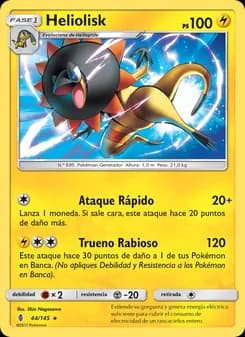 Heliolisk card in Spanish