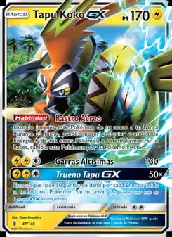Tapu Koko GX card in Spanish