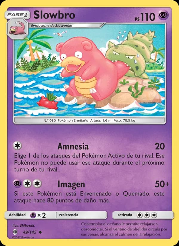 Slowbro card in Spanish