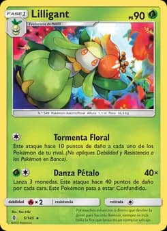 Lilligant card in Spanish