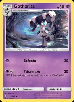 Gothorita card in Spanish