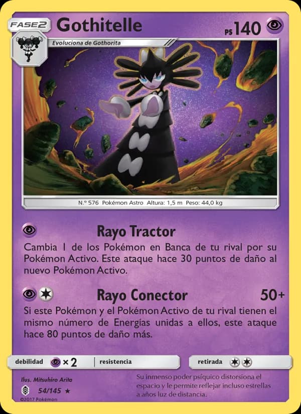 Gothitelle card in Spanish
