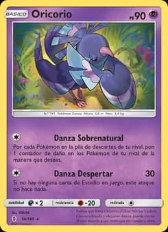 Oricorio card in Spanish