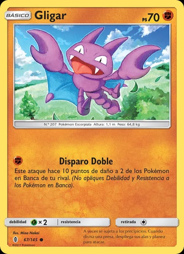 Gligar card in Spanish