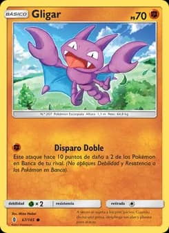 Gligar card in Spanish