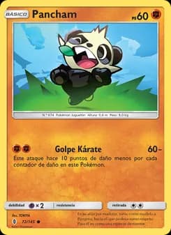 Pancham card in Spanish