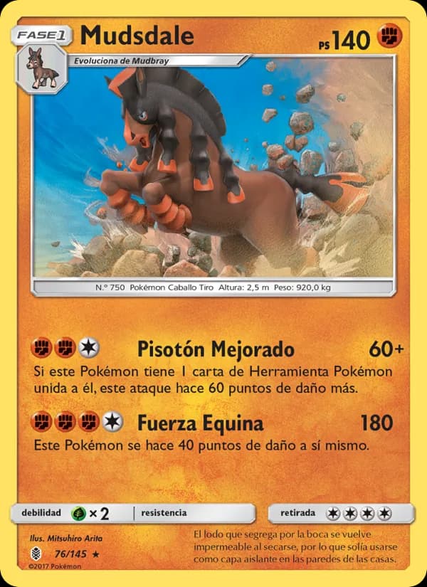 Mudsdale card in Spanish