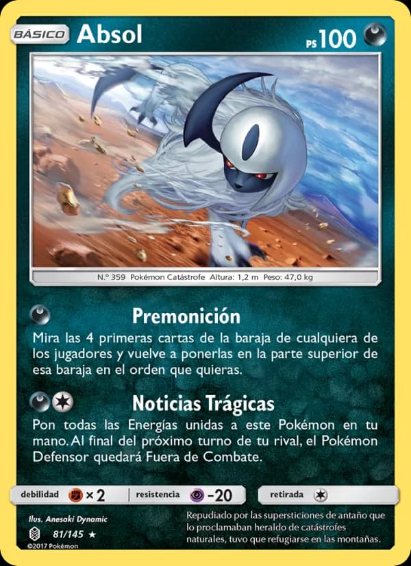 Absol card in Spanish