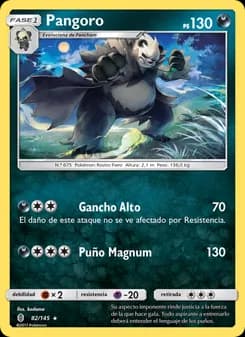 Pangoro card in Spanish