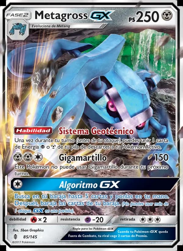 Metagross GX card in Spanish