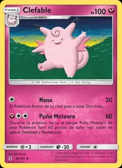 Clefable card in Spanish